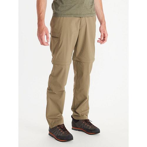 Marmot Transcend Convertible Hiking Pants For Mens Khaki TYI563298